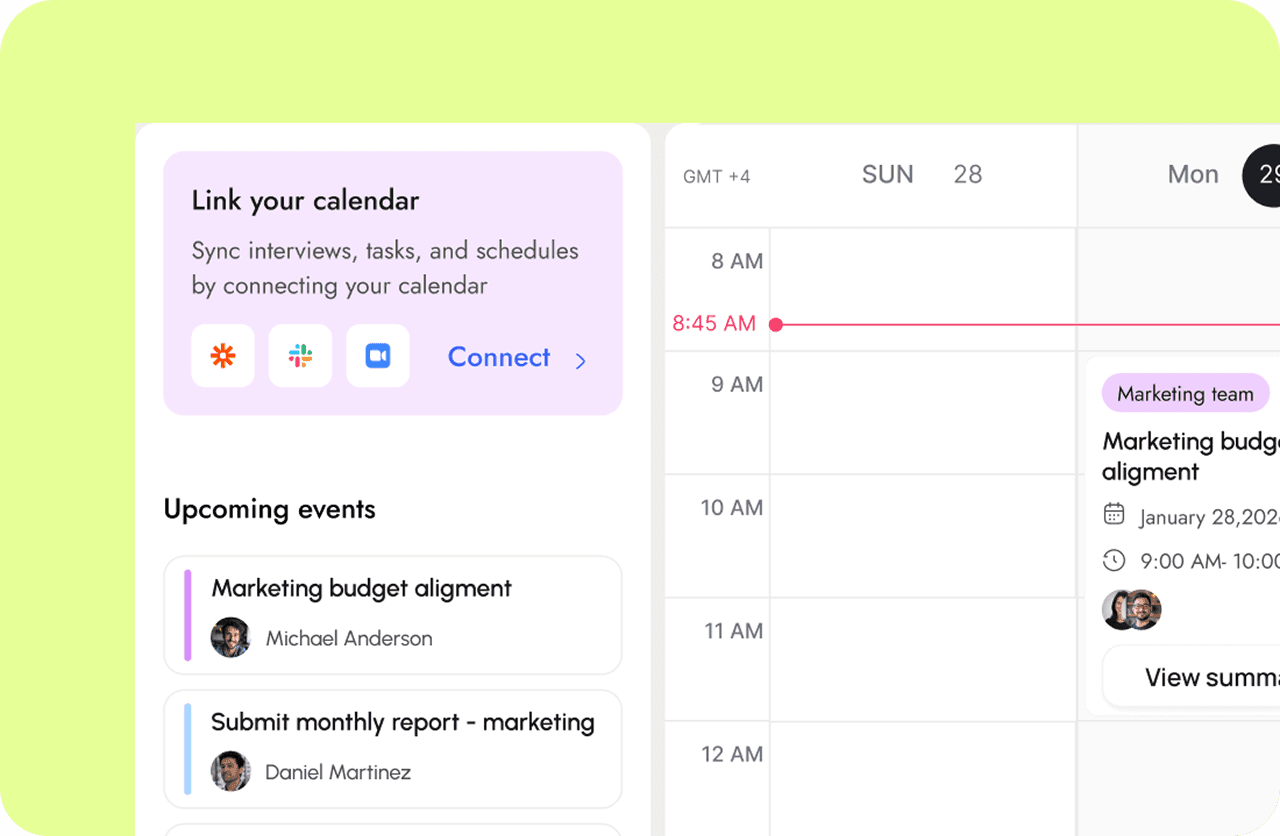 Keep everything in sync interface