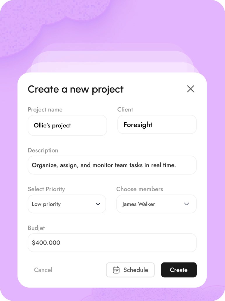 Sunbeam project details card